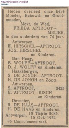 Frieda Aptroot-Meijer