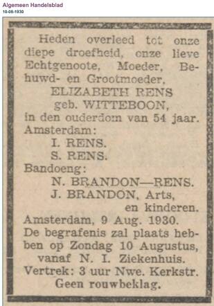 Elizabeth Rens-Witteboon