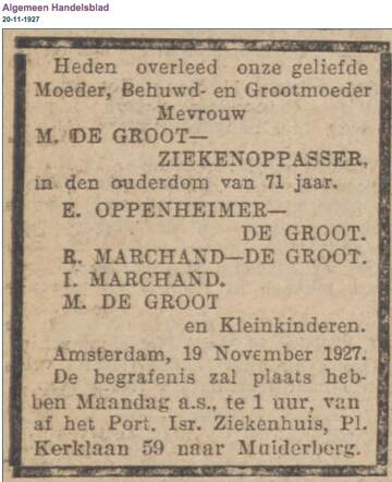 Mietje de Groot-Ziekenoppasser