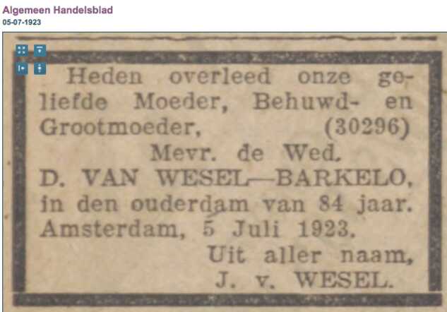 Rebekka van Wesel-Barkelo