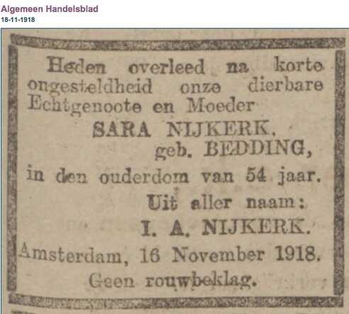 Saartje Nijkerk-Bedding