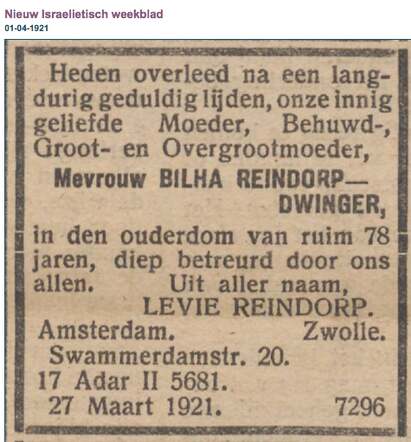 Bilha Reindorp-Dwinger