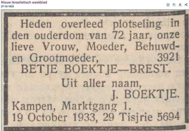 Betje Boektje-Brest