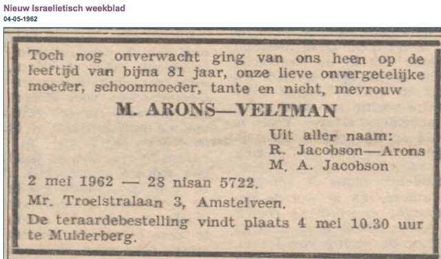 Mina Arons-Veldman