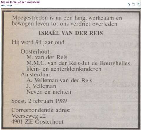 Israël van der Reis