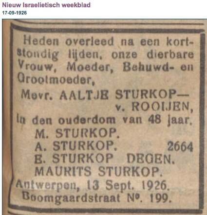 Aaltje Sturkop- van Rooijen