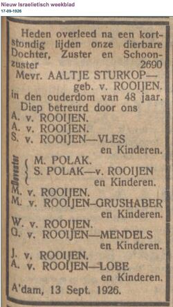 Aaltje Sturkop- van Rooijen