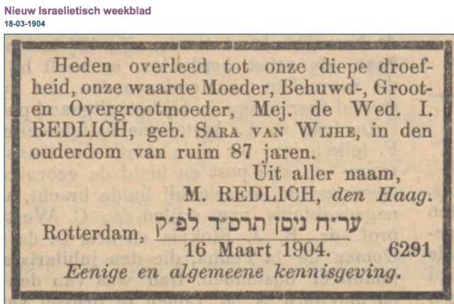Sara Redlich-van Wijhe
