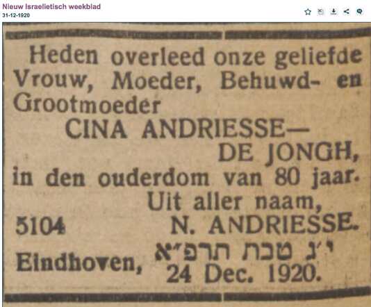 Cina Andriesse- de Jongh