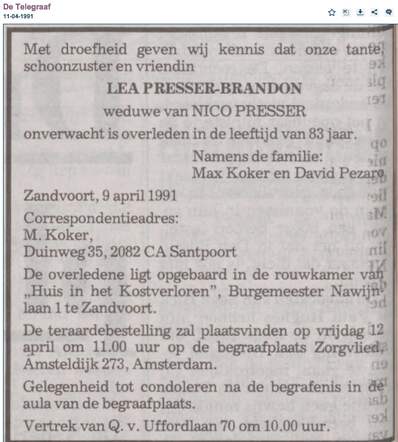 Leentje Presser-Brandon