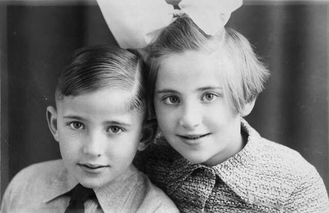Bertha (Bertie) Serphos with her brother Leo (who survived the war)