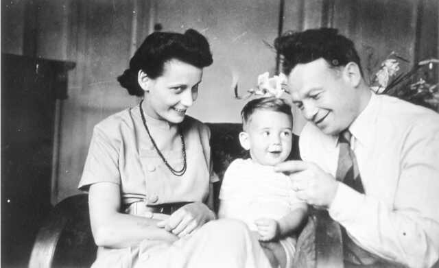 Simon en Gerta Blein-Gross met hun dochter Lotte