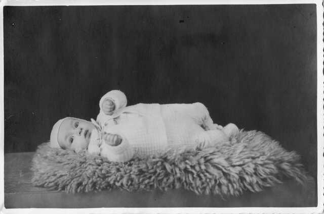Herman Slagter as a baby
