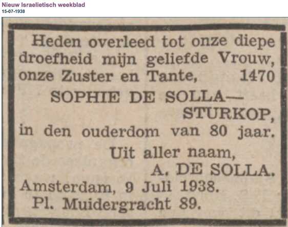 Sophia de Solla-Sturkop