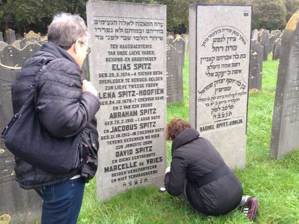 Familie Spitz Joods kerkhof Muiderberg