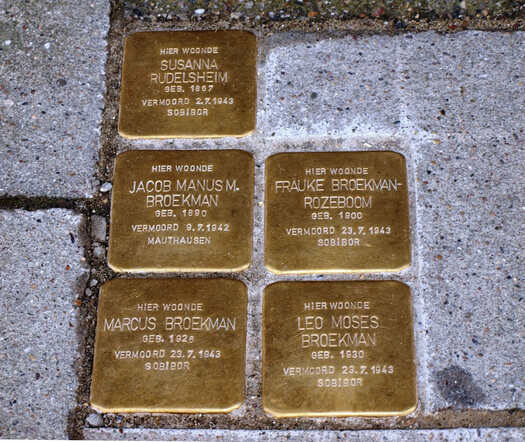 Stolpersteine Broekman Venestraat 2 te Zwolle