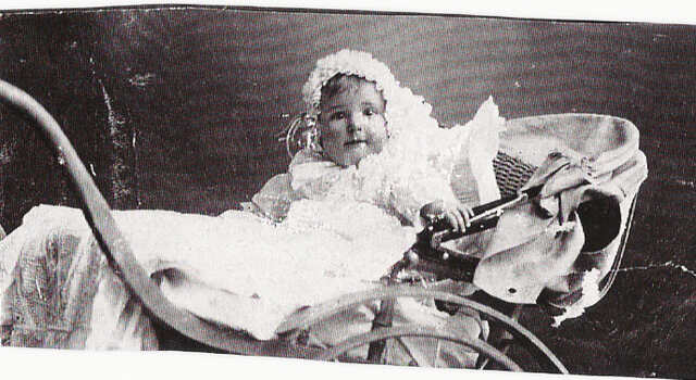 Inge Brigitte Strupp as a baby