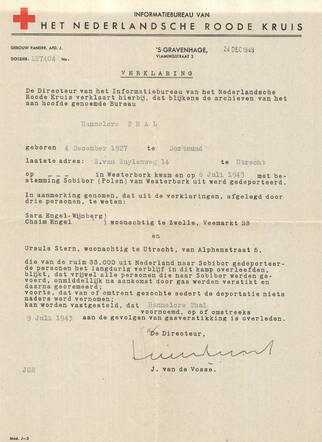 Death certificate of Hannelore Thal
