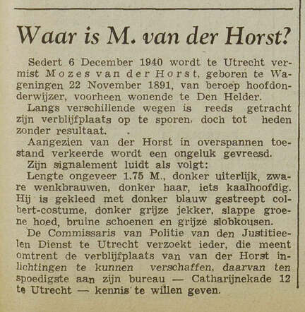 Utrechtsch Nieuwsblad 18 jan 1941