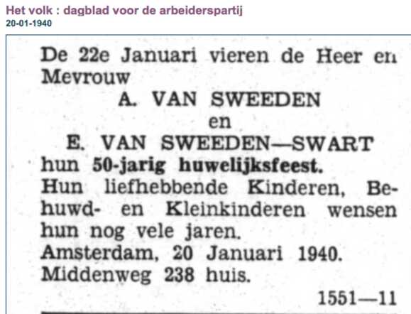 van Sweeden-Swart
