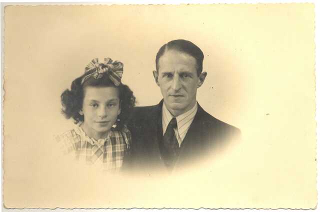 Reina Verdonerwith her father vader Gerrit Verdoner