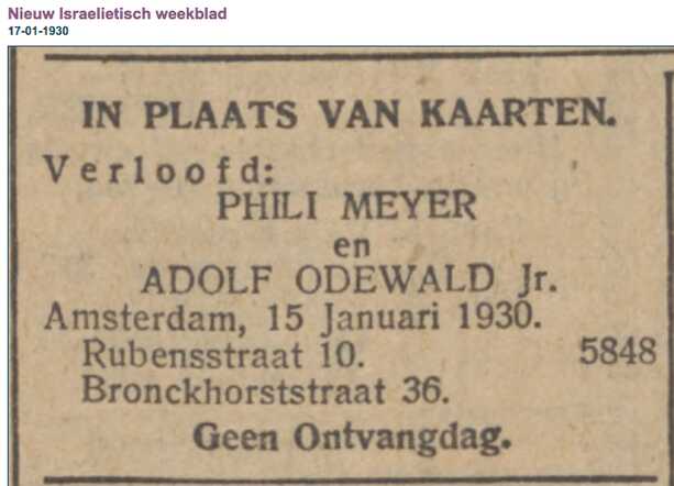Verloofd Odewald- Meijer