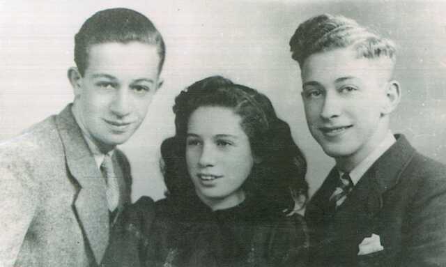 Mirjam (Mary) Wagenhuijzen met haar broers Alexander en Salomon Jacob (en)