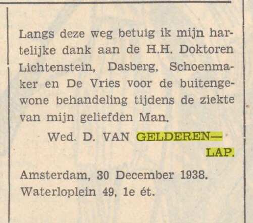 Bron: Zaans volksblad 2-1-1939