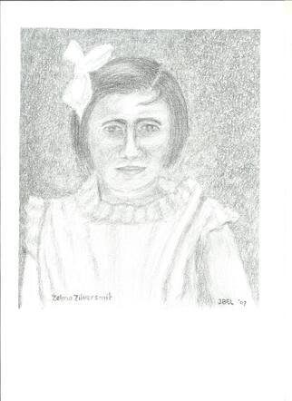 A Drawing of Zelma Bertie Zilversmit, made by J.B.F. Leuverink