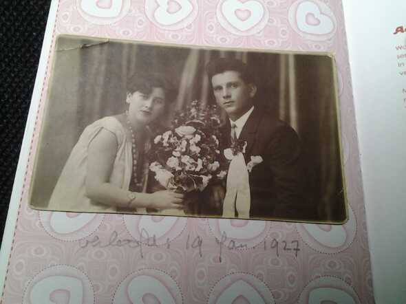 verlovingsfoto Ester en Samuel Katz 1927