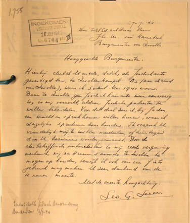 Verzoekschrift L. G. Lezer, 27-7-1942