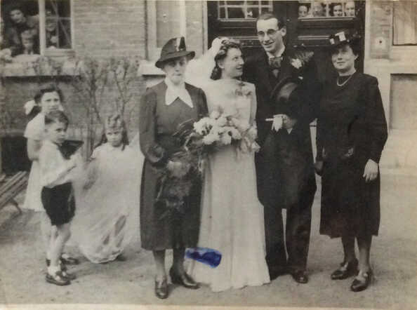 Het huwelijk van Hana Lipszyc en Salli Liszyc in 1942