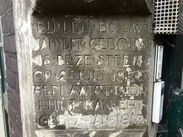 Eerste steen gelegd door Philip Hakkert