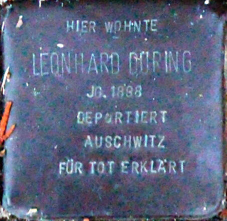 Stolperstein_Köln,_Leonhard_Düring_(Büsdorfer_Straße_2).jpg