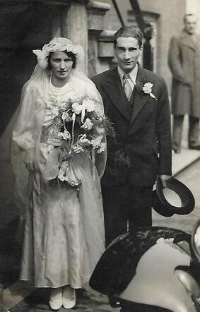The wedding of Ruchel Waksman and Hartog de Vries.