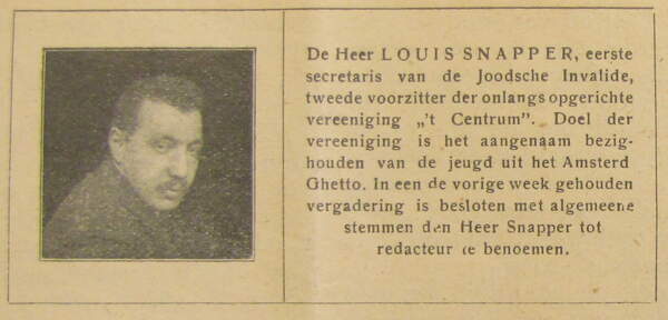 Geill. Joodsche Post 084 Louis Snapper en Joodsche Invalide.JPG