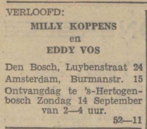 provinciale Noordbrabatnsche en 's Hertogenbossche courant 10 september 1941.JPG