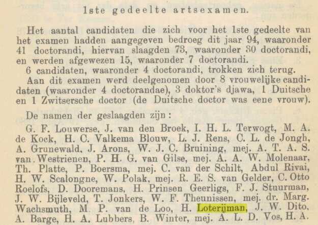 Staatscourant 1-1-1908 eerste deel artsexamen.jpg