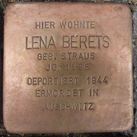 Stolperstein_Rees_Millingen_Hauptstraße_31_Lena_Berets.jpg