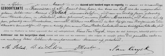 archiefAntwerpen___Polak, Francisca 11-03-1899.jpg