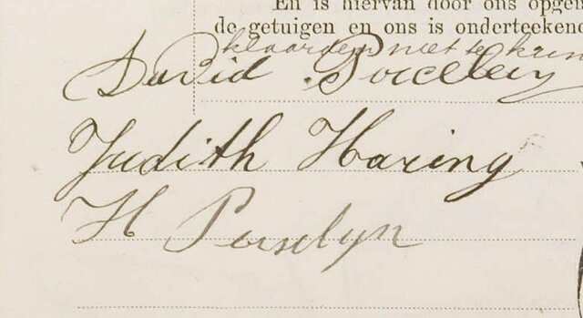 1901 David Porcelijn Judith Haring handtekeningen.jpg