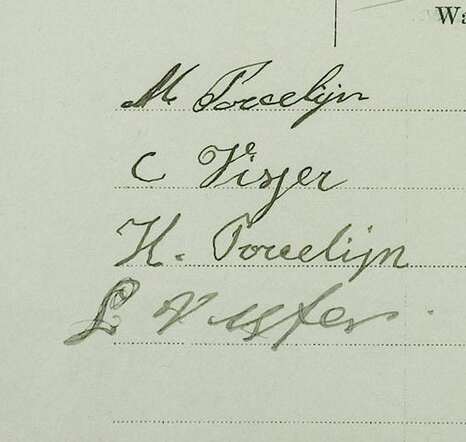 1913 Mozes Porcelijn Clara visser handtekeningen.jpg