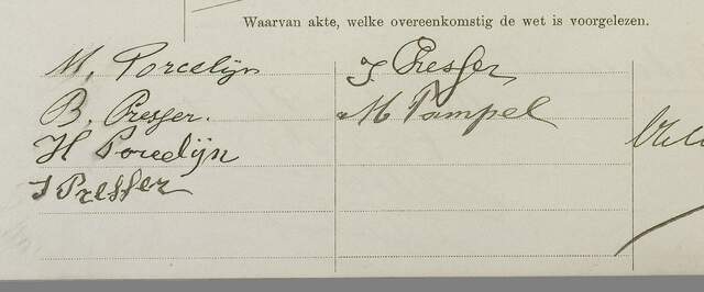1914 Manus Porcelijn en Bloeme Presser handtekeningen.jpg
