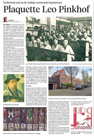 Eerbetoon aan Leo Pinkhof  