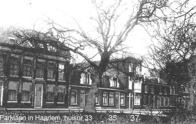 Parklaan 33, 35 en 37 in  Haarlem