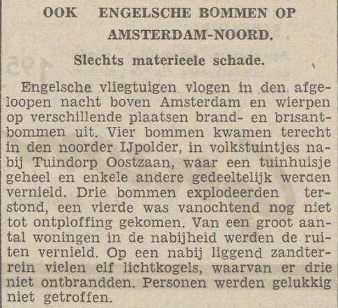 11 Bommen op Tuindorp Oostzaan Nwe Tilb Crt 13-08-1940.jpg