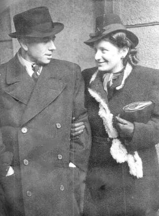 Chaja Wallinski and her spouse.