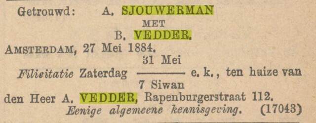Alg Handelsblad 28-5-1884 huwelijksannonce.jpg
