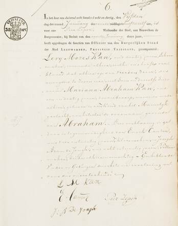 Geboorteakte vader Abraham Kan 4-1-1838.jpg