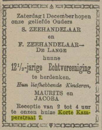 27-11-1923, Pr. Ov. Zw. c. 12,5 jaar getrouwd Samuel en Frederika Zeehandelaar.jpg